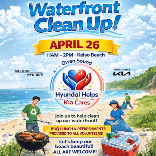 Event image Owen Sound Hyundai & Kia Waterfront Cleanup